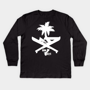 RUN 671 Guam Machete Seal Kids Long Sleeve T-Shirt